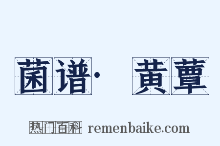 菌谱·黄蕈是什么意思的图片